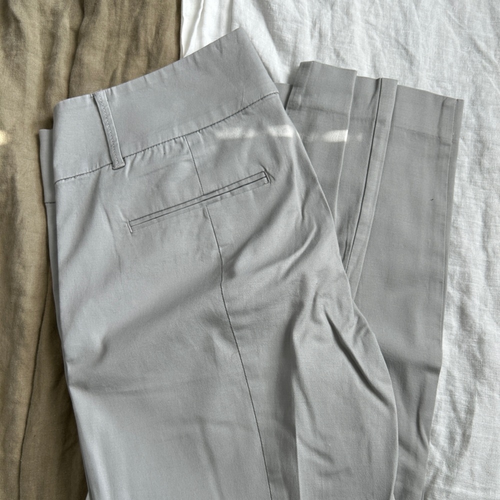 Ann Taylor Mid Rise Gray Trousers